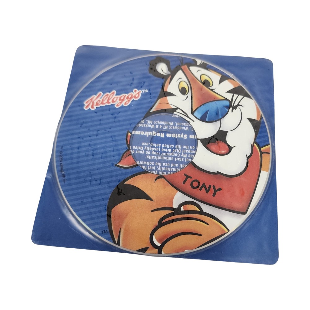 Kelloggs Frosted Flakes Talking Tony Voice-Activated Software CD-ROM 2004